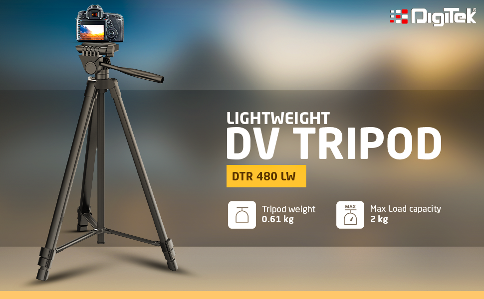 ​professional tripod, lightweight video tripod, camera tripod, photographic tripod, digitek tripod