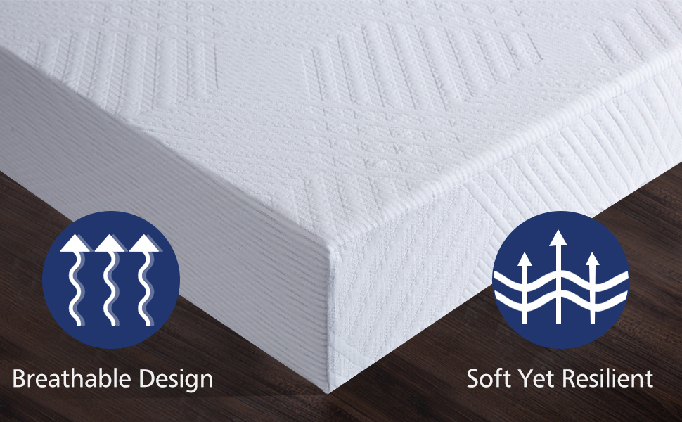 10 Inch RV Mattress RV King Cool Gel Memory Foam Mattress