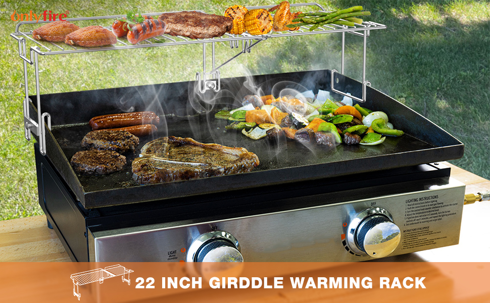 only fire Griddle Warming Rack Fits for 22" Blackstone