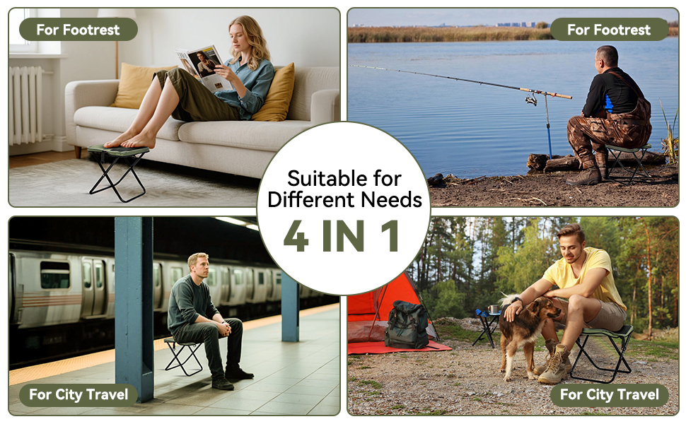 folding collapsible portable camping telescopic fishing stool chair