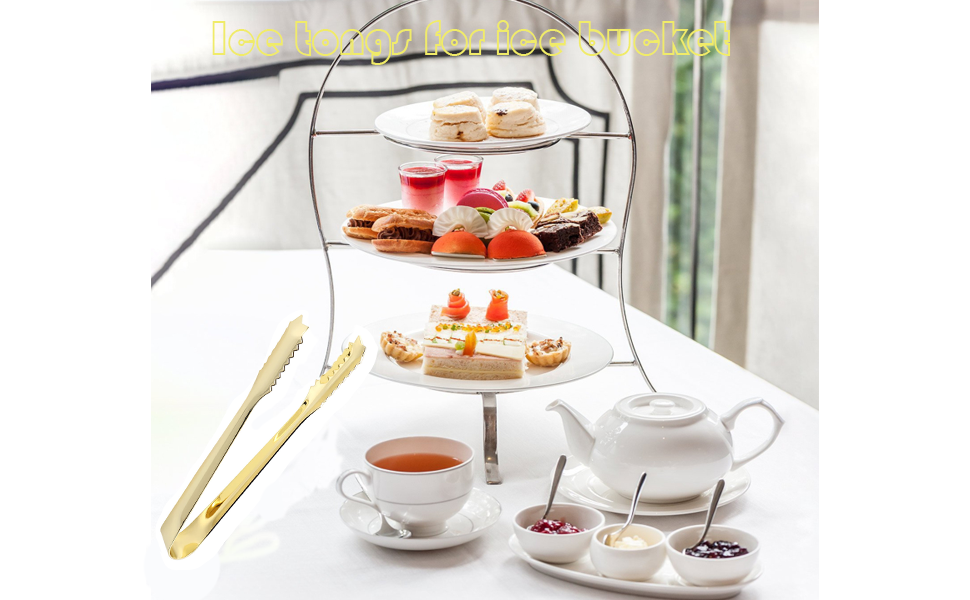 Ice tongs for ice bucket