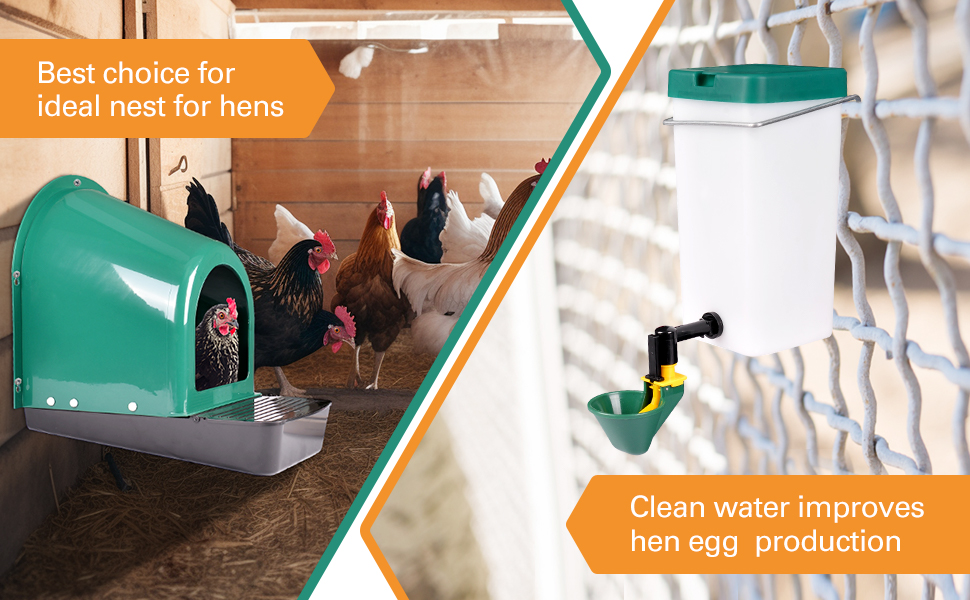 Tetuga Chicken Nesting Box, 5 Pack Chicken Nesting Boxes