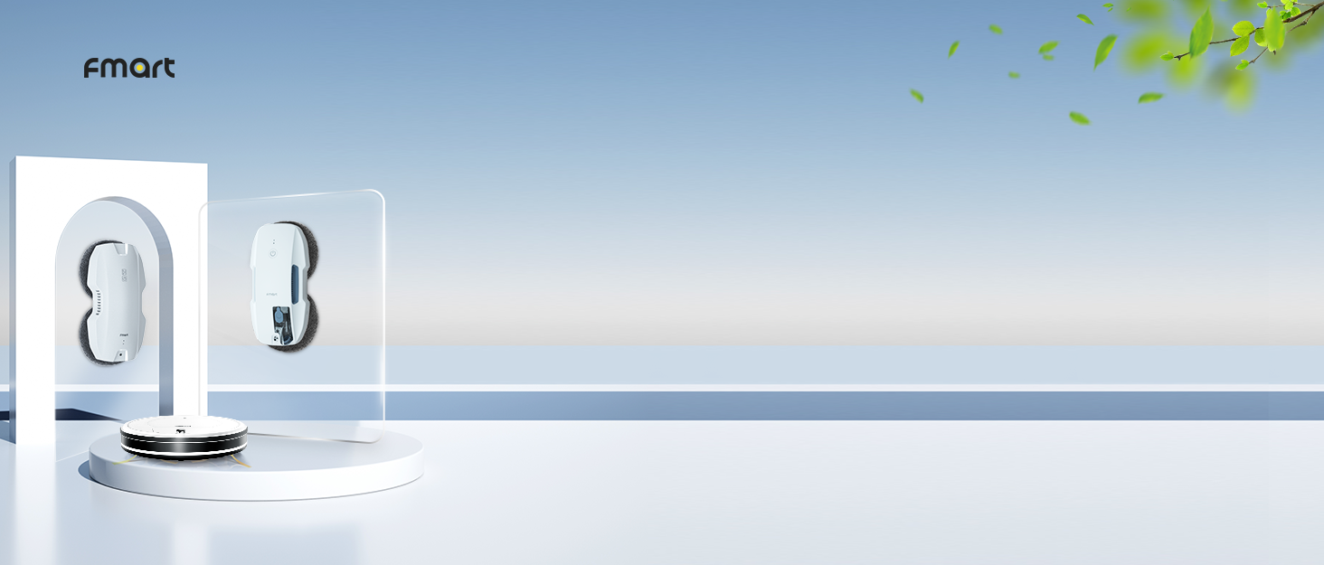 FMART T8 Window Cleaning Robot, Automatic Window Cleaner Robot with 10