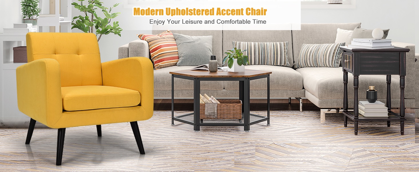 Modern Upholstered Armchair