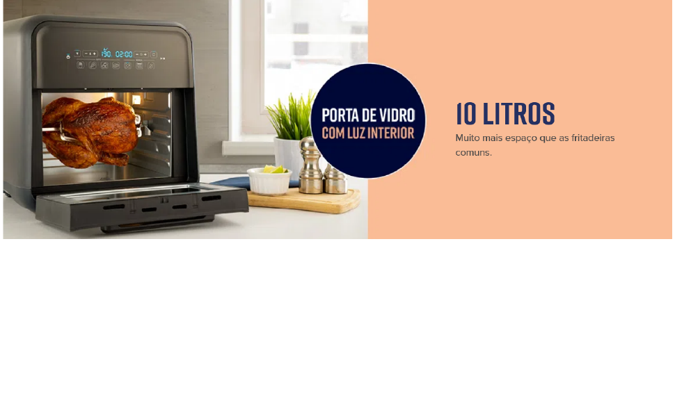 Fritadeira Super Fryer 10L Oster 3 em 1-127V 