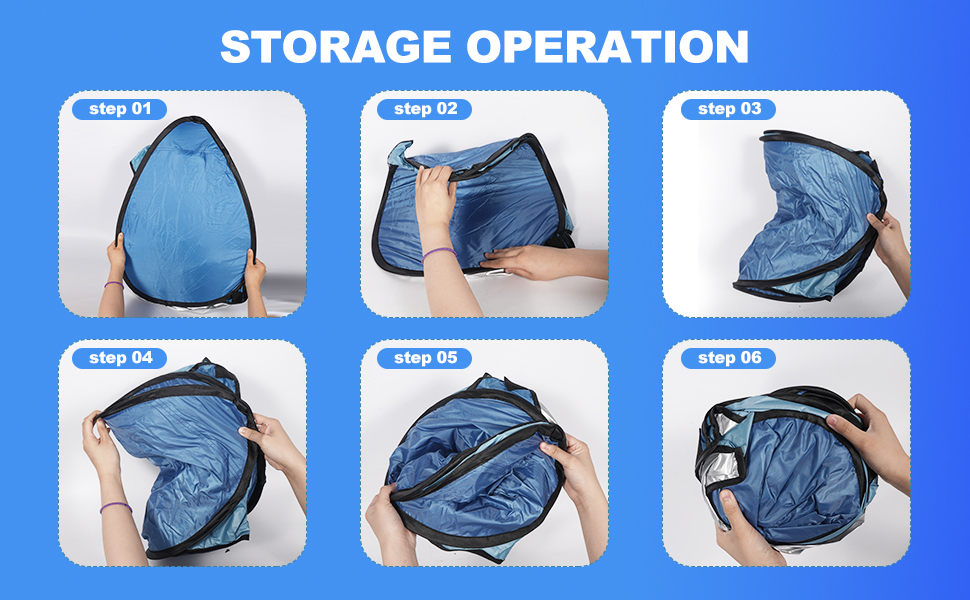 Mini Beach Tent storage operation