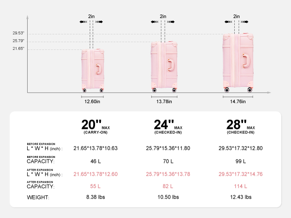 Amazon.com | NZBZ Vintage Luggage Sets for Women Retro