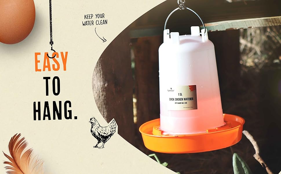 Roosty's Chick Feeder and Waterer Kit, Chicken Feeder and