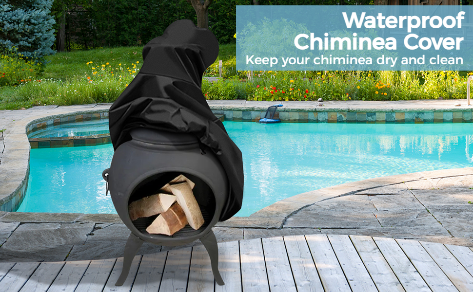 Large Chimenea Cover 122X21X61CM Waterproof Maldives