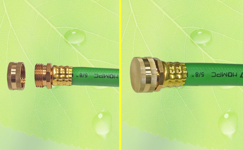 HQMPC Brass Hose Cap Garden Hose End Female 3/4"GHT 12Pcs