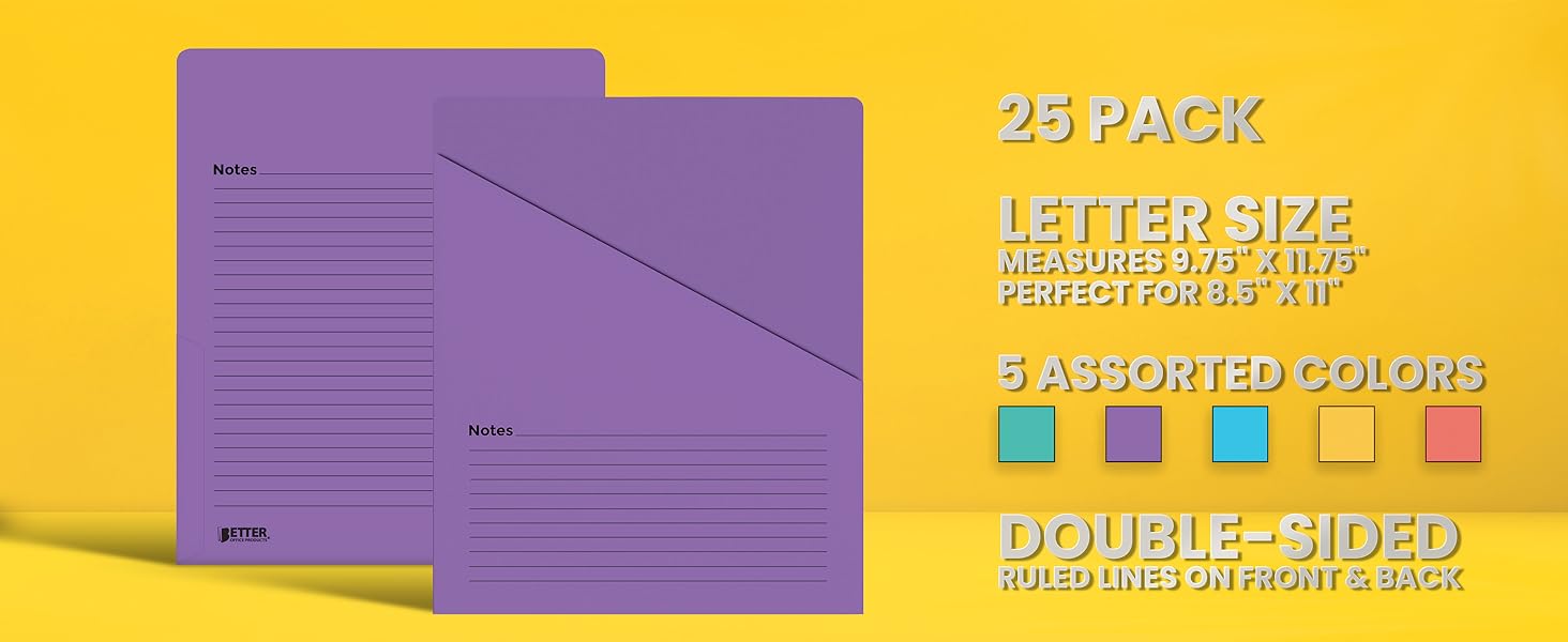 3-Cut Poly Tab Folders