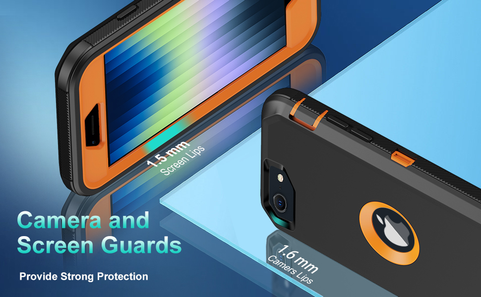 Aimoll88 for iPhone SE Case 2020/2022, Built in Screen