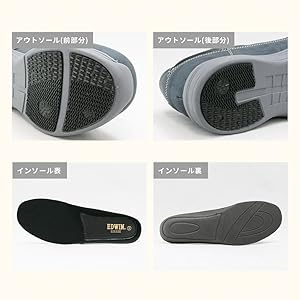 Edwin Sneakers, Waterproof, Wide, 6E, Non-Slip, Lightweight, Stylish, Easy to Wear, Slip-on 