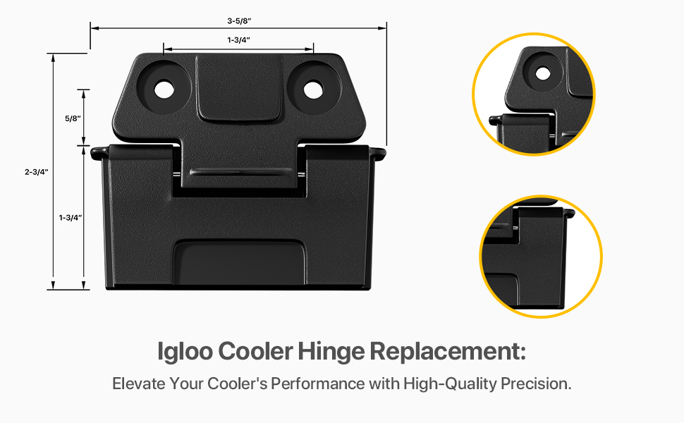 Cooler replacement Hinge for Igloo 25, 52, 72 Qt BMX