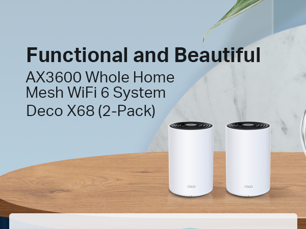 TP-Link AX3600 Deco X68 2ユニット Amazon.co.jp: TP-Link Wi-Fi6 メッシュWi-Fiシステム (1201+