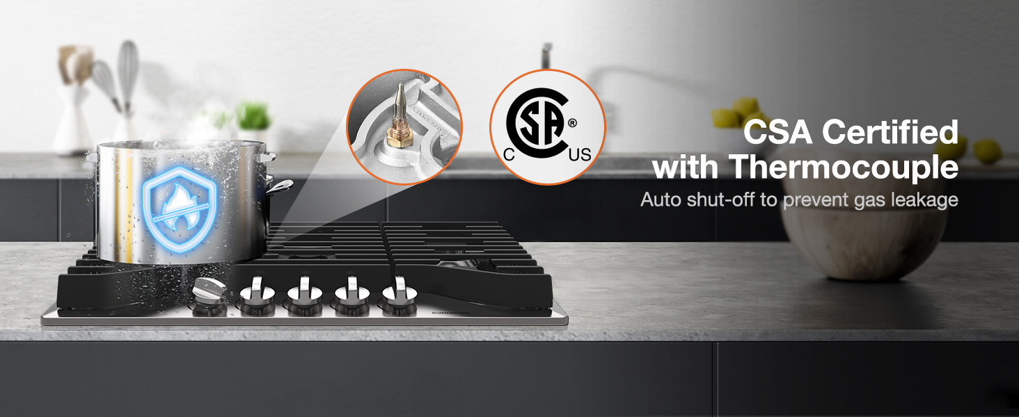 CSA Certified with Thermocouple