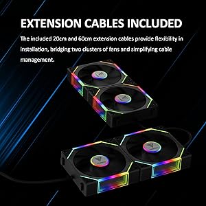 EXTENSION CABLES INCLUDED