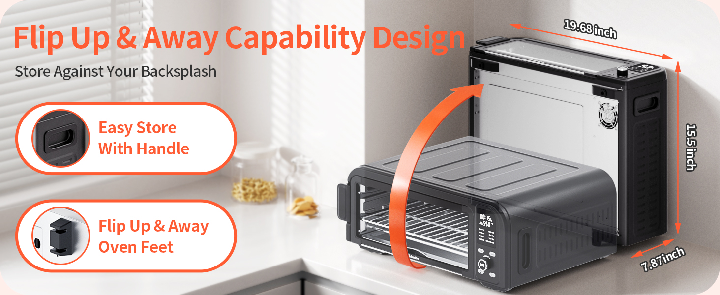 Flip Up & Away Capability 