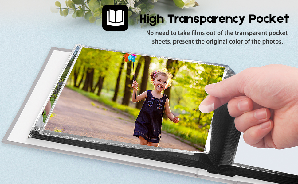 Small Photo Album 5x7 Hold 72 Horizontal Photos, 5x7 Photo Album Linen Cover with