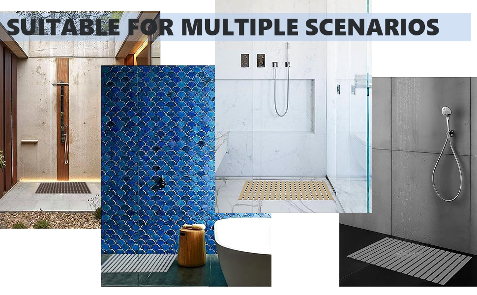 LITA Bathmat Shower Mat Non Slip Bathtub Mat Without