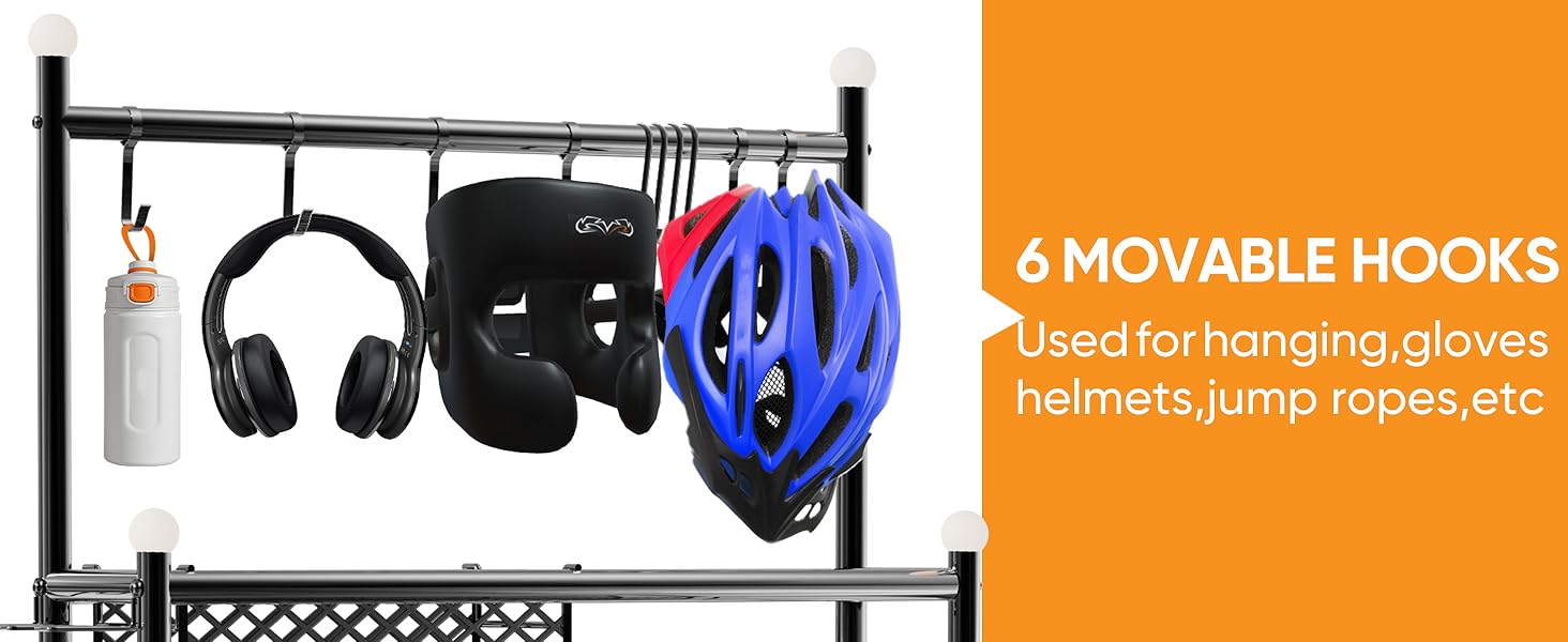 sports equipment organizer