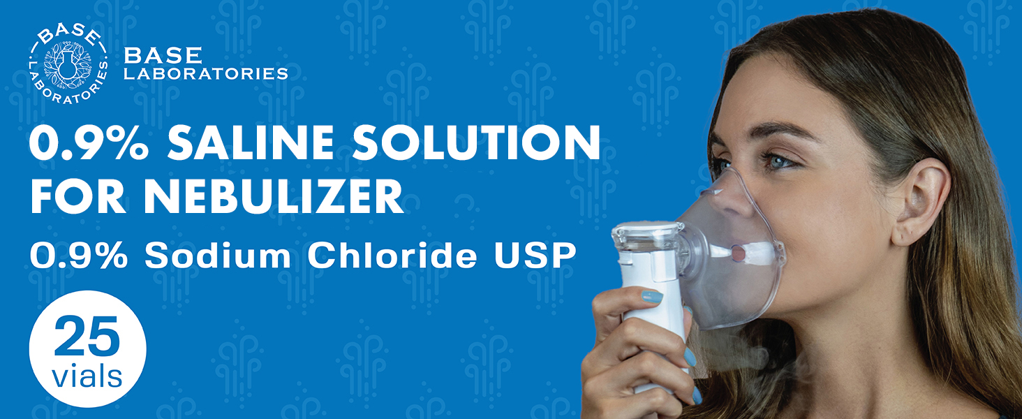 0.9% saline solution vials