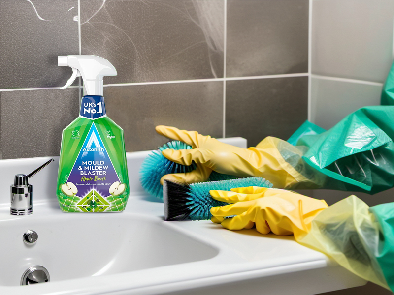 Astonish Mould and Mildew Remover Spray for Grout Cleaner, Mold Remover