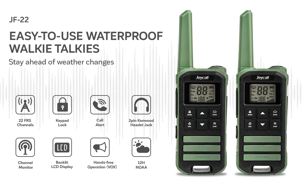 waterproof walkie talkie