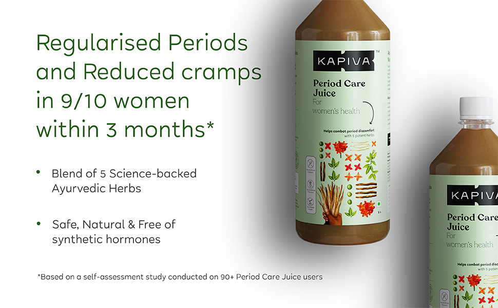 Buy Kapiva Period Care Juice 2L For Irregular Periods, Period Pain