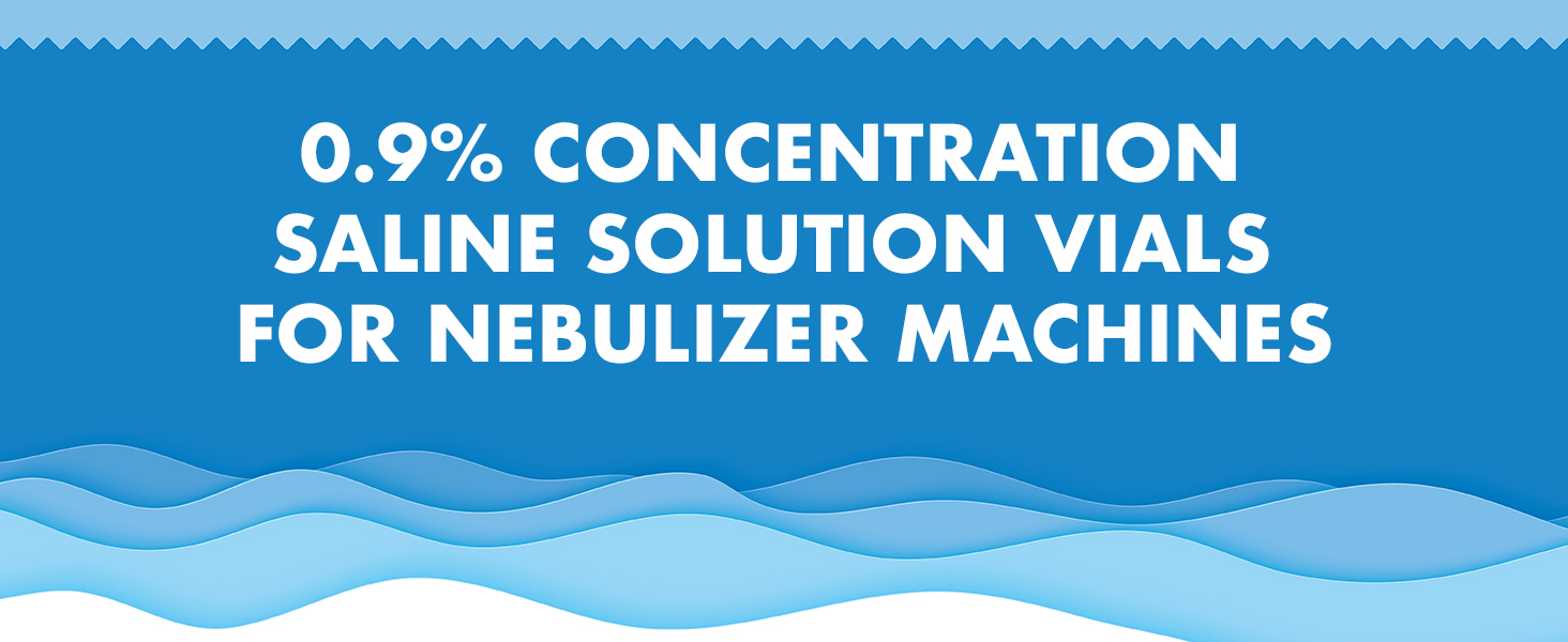 0.9% saline solution vials