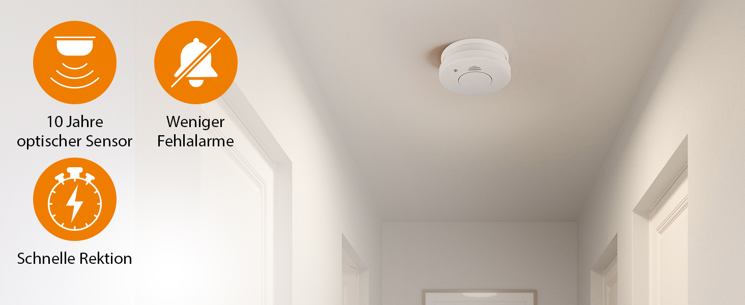 Smartwares Rauchmelder 10.044.62 - Seine Stärken