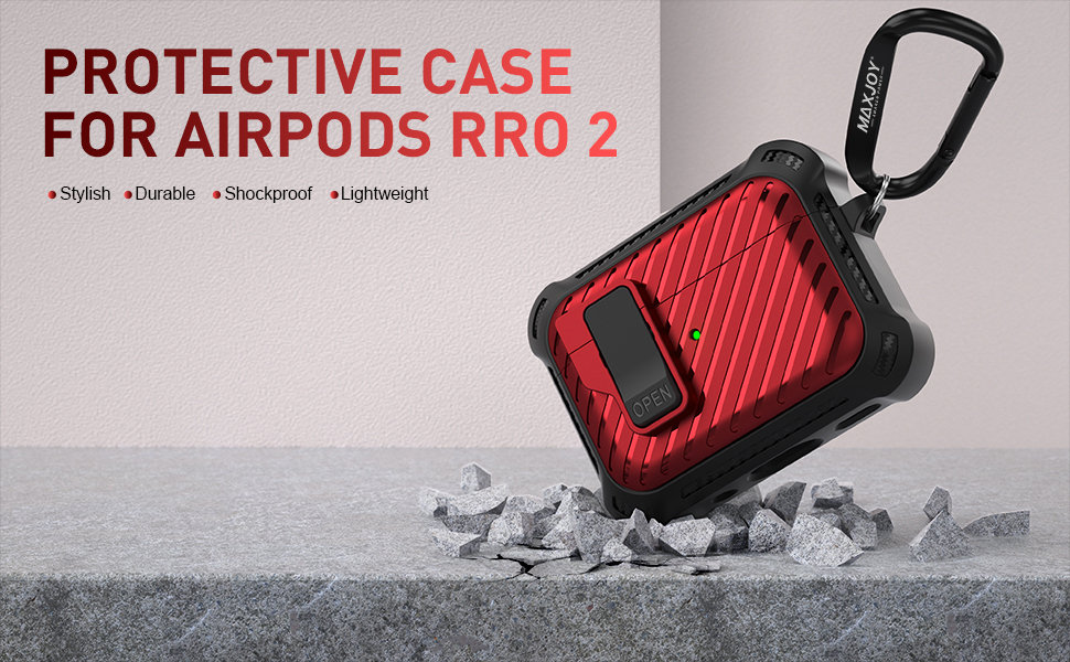 Maxjoy for AirPods Pro 2nd Generation Case Cover, AirPods