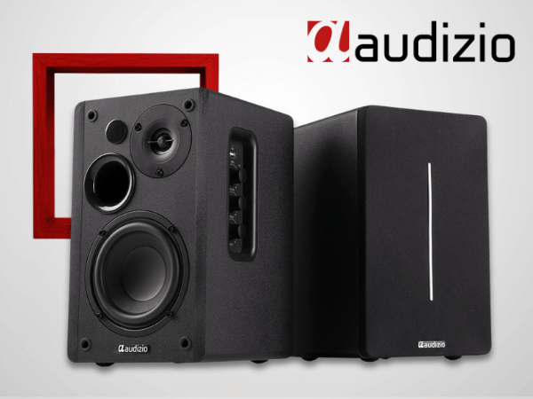 Audizio KS01B 120W Active Bluetooth Bookshelf Speakers, HiFi Home