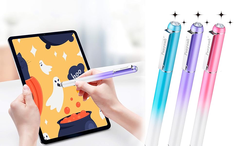 Penyeah Diamond Stylus Pen for iPad, MultiTips Capacitive