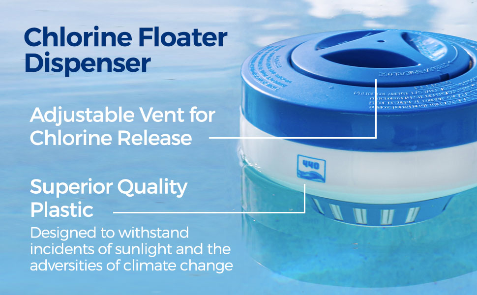 440 pool chlorine floater dispenser superior quality adjustable vents sunlight protection