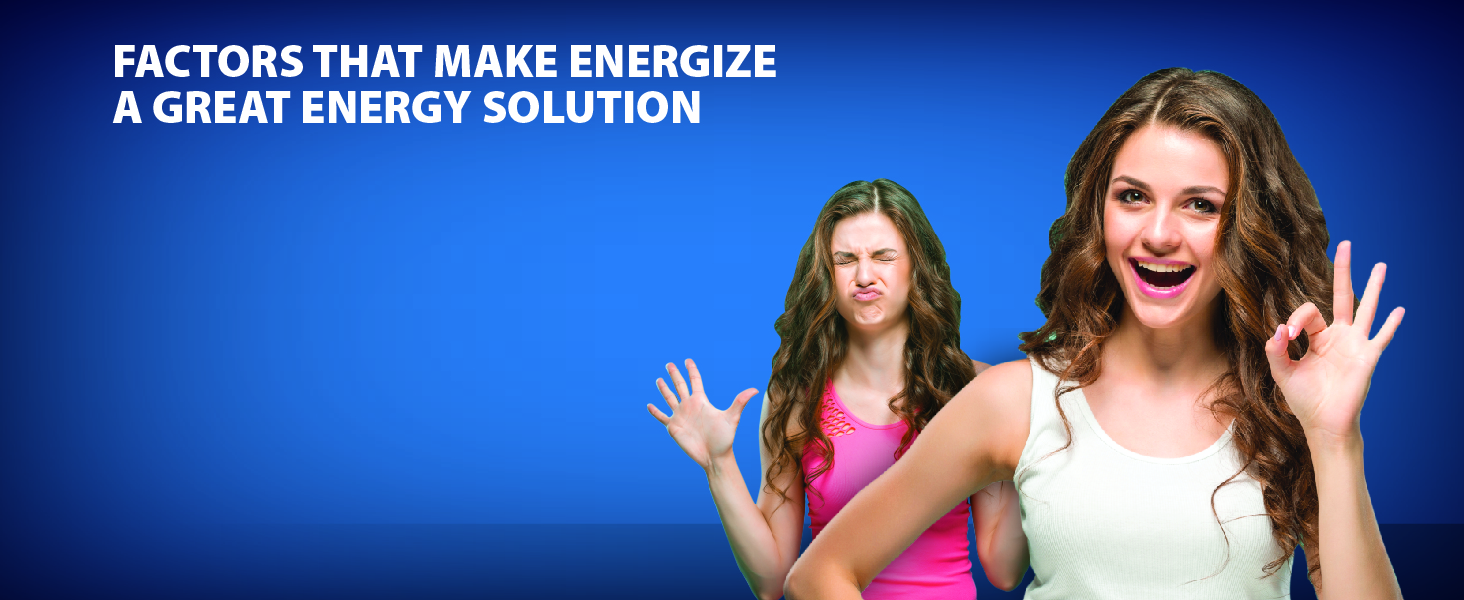 ENERGIZE All-Day Energy Pill Key Value Point - No Bitter Taste Banner