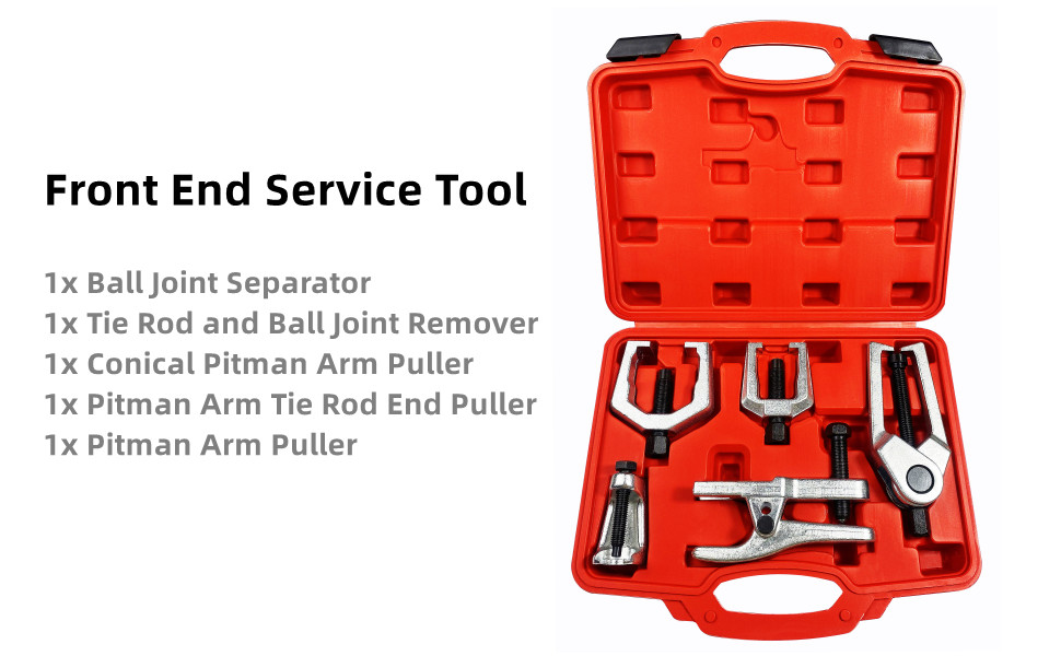 DHA 5pc Ball Joint Puller Separator Tool, Pitman Arm Tie Rod Puller Splitter Removal