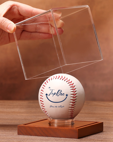 Amazon.com: JupDec Baseball Display Case 4 Pack, Clear Cube