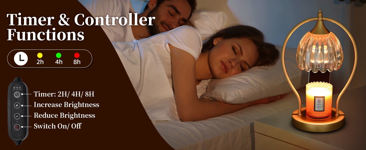 Candle Warmer Lamp with Timer