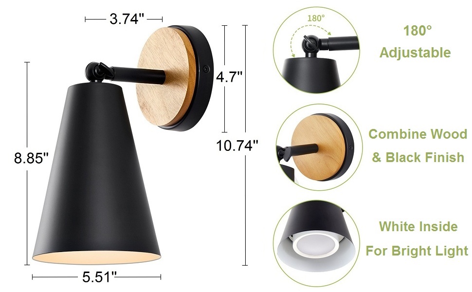 haultop 3 Pack Battery Operated Wall Sconce, Remote Control Battery