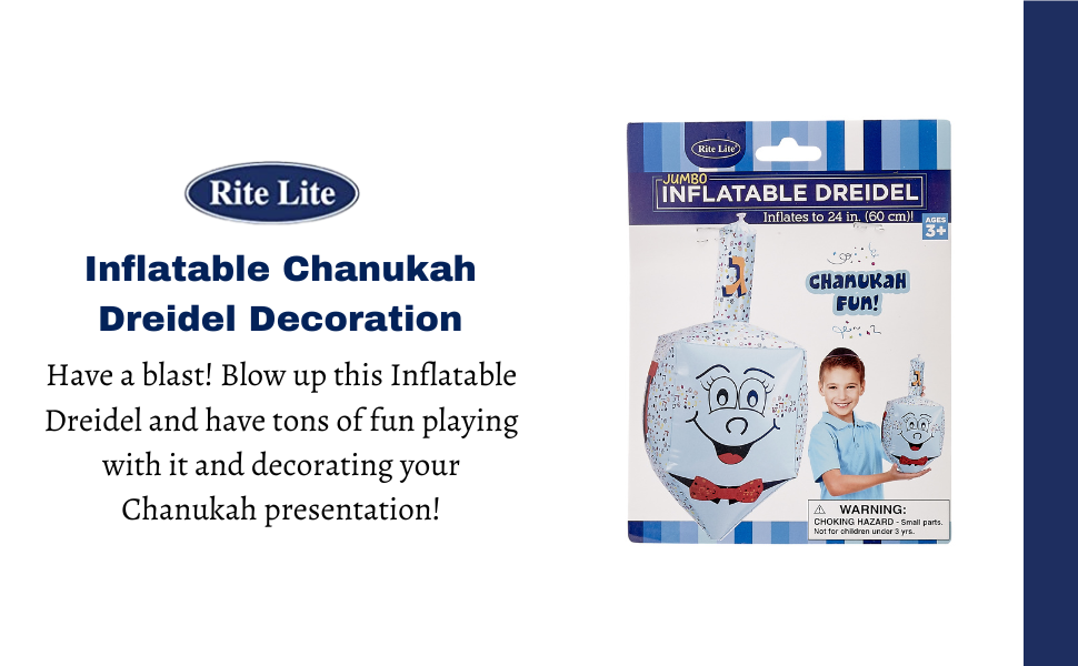 Rite Lite Inflatable Chanukah Dreidel Decoration Hanukkah