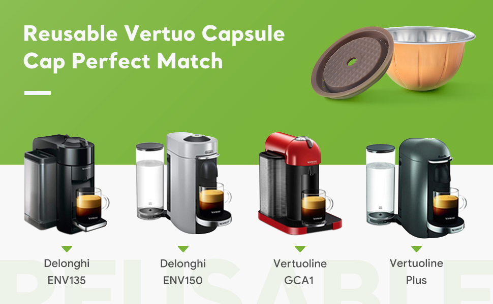 Reusable Vertuoline Capsule Disc + Coffee Capsule Refill Stand Tool For Nespresso