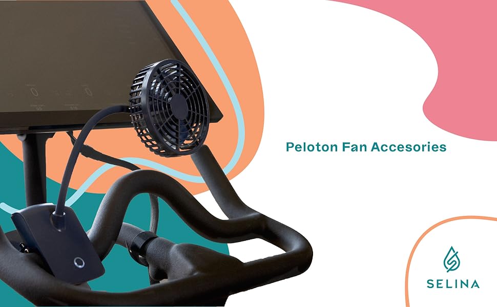 SELINA Fan for Peloton Bike Super Versatile Rechargeable