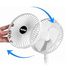 usd desk fan 3 speed neck fan battery operated portable personal fan home office led camping lantern