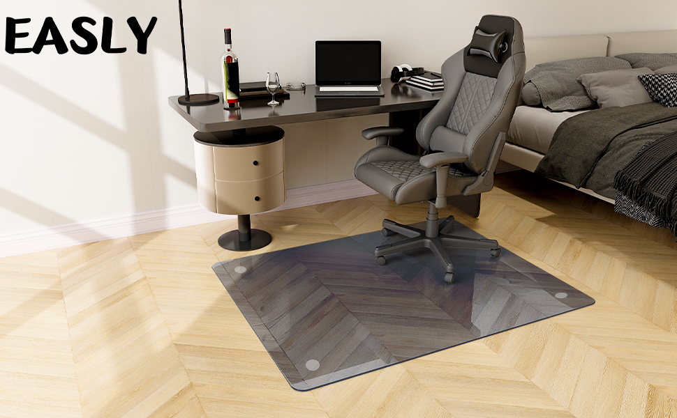 Easly 46" x 55" Chair Mat for Carpet Office Chair Mat