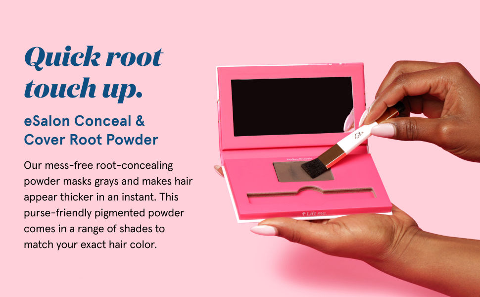 eSalon Root Touch Up + Brow Powder, Conceal & Cover