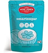 Miss Jones Baking SmartSugar - Cane Sugar Blend Sweetened with Monkfruit - 1:1 Sugar Substitute, ...