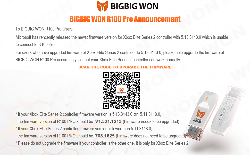 BIGBIG WON Controller Adapters, Wireless Bluetooth Controller Adapter