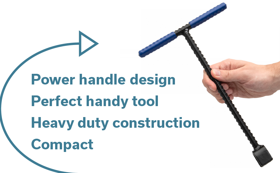 Topnix Water Meter Key Wrench 12 inch Heavy Duty Enforced Steel Shut
