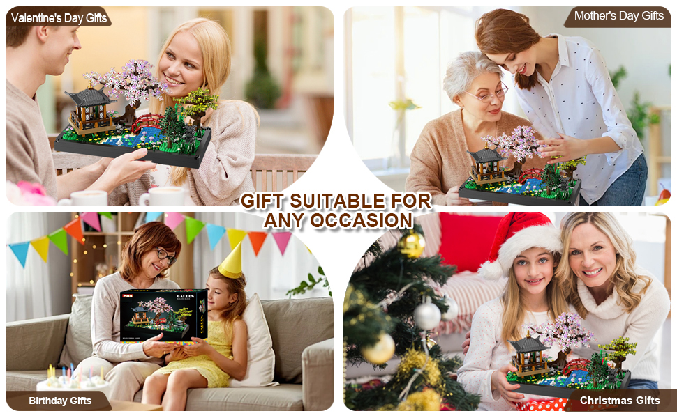 PQKIE Cherry Blossom Tree Building Set,2280 Pcs Japanese